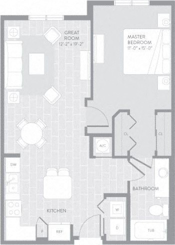 Prado D Floor Plan at The Manor at CityPlace, Florida, 33122