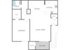 1 bed and 1 bath
