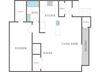 1 bed and 1 bath