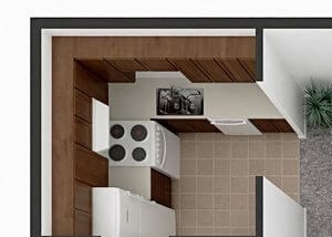 2 Bedroom 1 Bath: 960 sq ft