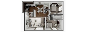 two bedroom apartment floor plan
