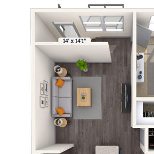 Workforce 1x1 590 – 718 SF-FP