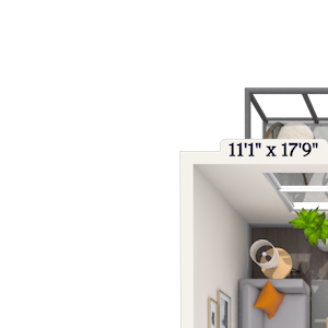 Traditional 1x1 658 SF-FP