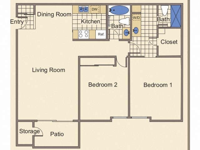 Cabernet 2 Bed 2 Bath