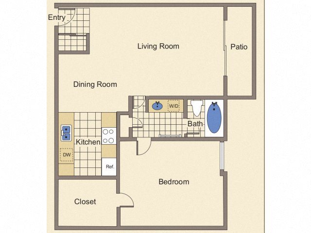 Shiraz 1 bed 1 bath
