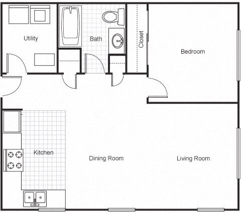Faubourg Lafitte, New Orleans Floor Plan