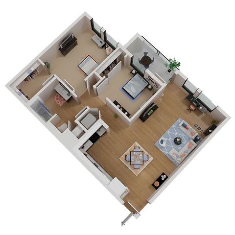 CA_SantaRosa_Annadel_PlanB1a_Floor_Plan_2Bedroom_1Bath CA_SantaRosa_Annadel_PlanB1a_Floor_Plan_2Bedroom_1Bath