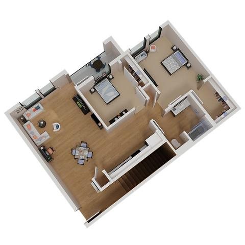 CA_SantaRosa_Annadel_Plan_B1b_Floor_Plan_2Bedroom_1Bathroom CA_SantaRosa_Annadel_Plan_B1b_Floor_Plan_2Bedroom_1Bathroom