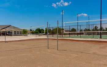 Sand volleyball court