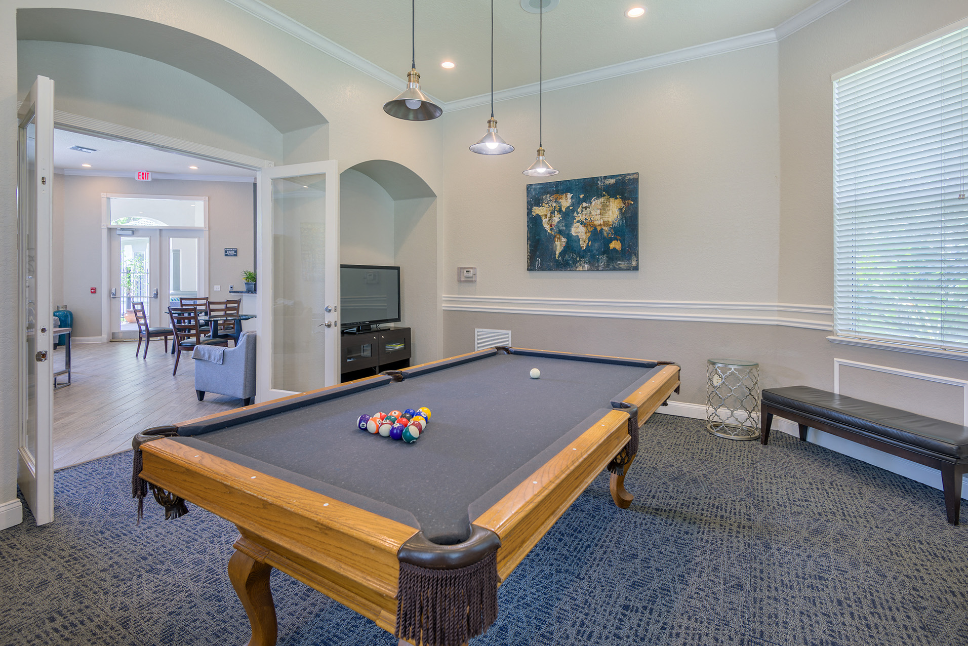 Versant Place Apartments billiards room
