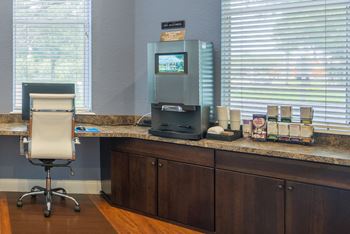 Versant Place Apartments complimentary gourmet coffee bar