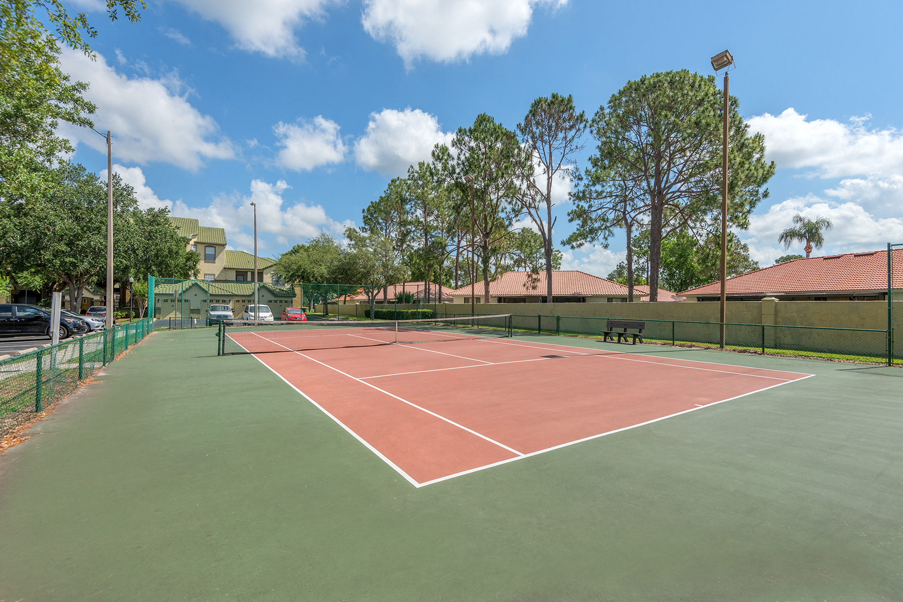 Park Del Mar Apartments lighted tennis court