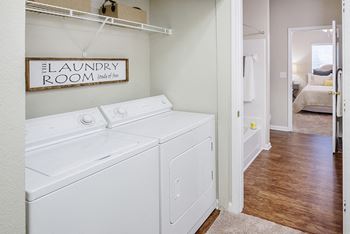 Washer/dryers included in each apartment home