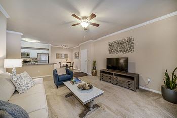 The Commons apartments living room