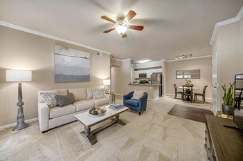 The Commons apartments living room