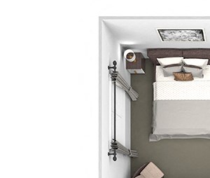 Belle Harbour Apartments - A1 - 1 bedroom and 1 bath - 3D Floor Plan Belle Harbour Apartments - A1 - 1 bedroom and 1 bath - 3D Floor Plan