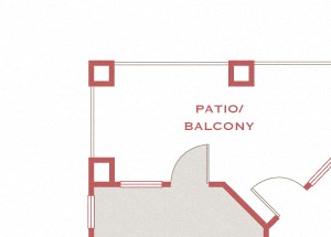 Cordillera Ranch B3 Carilla 2 bedroom floor plan