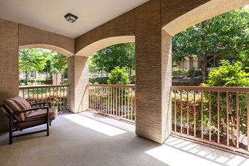 DeLayne at Twin Creeks spacious patio or balcony in every unit