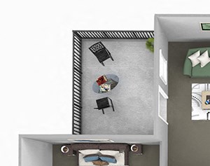 Corbin Greens Apartments - A3 - 1 bedroom and 1 bath - 3D floor plan Corbin Greens Apartments - A3 - 1 bedroom and 1 bath - 3D floor plan