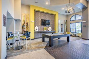 Resident lounge with billiards