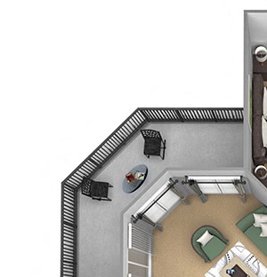 Egrets Landing Apartments - B2 (Seabreeze) - 2 bedrooms and 2 bath - 3D floor plan Egrets Landing Apartments - B2 (Seabreeze) - 2 bedrooms and 2 bath - 3D floor plan
