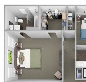 Hampshire Green Apartments - B5 (Lucerne) - 2 bedroom - 2 bath - 3D Hampshire Green Apartments - B5 (Lucerne) - 2 bedroom - 2 bath - 3D