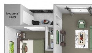 Hampshire Green Apartments - C1 (Eastwick) - 2 bedroom - 2 bath - Den - 3D Hampshire Green Apartments - C1 (Eastwick) - 2 bedroom - 2 bath - Den - 3D