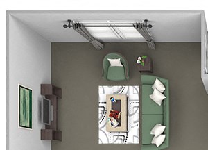 Delano at Cypress Creek - A2 (Alden) - 1 bedroom and 1 bath - 3D Floor Plan Delano at Cypress Creek - A2 (Alden) - 1 bedroom and 1 bath - 3D Floor Plan