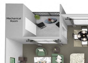 Acadia at Cornerstar - B1 (Aquila) - 2 bedroom and 1 bath - 3D Acadia at Cornerstar - B1 (Aquila) - 2 bedroom and 1 bath - 3D