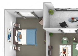 Acadia at Cornerstar - C1 (Auriga) - 3 bedroom and 2 bath - 3D Acadia at Cornerstar - C1 (Auriga) - 3 bedroom and 2 bath - 3D