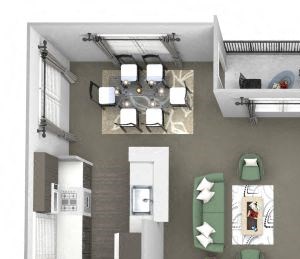 Avenel at Montgomery Square floor plans - The Gwynedd 2 - B3 - 2 Bed 2 Bath - 3D Avenel at Montgomery Square floor plans - The Gwynedd 2 - B3 - 2 Bed 2 Bath - 3D