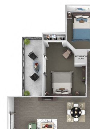Windward Long Point - C1 - Sanderling - 3 bedroom - 2 bath - 3D Windward Long Point - C1 - Sanderling - 3 bedroom - 2 bath - 3D