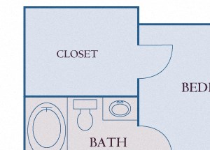 Carrington Place at Shoal Creek - A3 - 1 bedroom 1 bathroom - 2D Carrington Place at Shoal Creek - A3 - 1 bedroom 1 bathroom - 2D