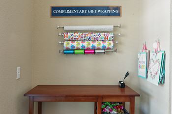 Glenbrook Apartments complimentary gift wrapping center