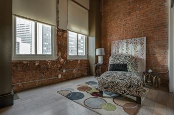 The Kirby - Exposed brick in select units