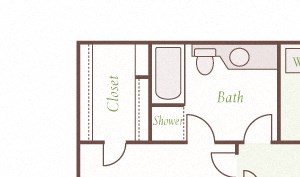 Arbor Hills Apartments - B3 - 2 bedrooms and 1 bath Arbor Hills Apartments - B3 - 2 bedrooms and 1 bath