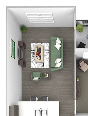 The Haven at Shoal Creek - A1 - Renew - 1 bedroom - 1 bath - 3D The Haven at Shoal Creek - A1 - Renew - 1 bedroom - 1 bath - 3D