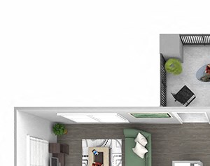 The Haven at Shoal Creek - A5 - Inspire - 1 bedroom - 1 bathroom - 3D The Haven at Shoal Creek - A5 - Inspire - 1 bedroom - 1 bathroom - 3D