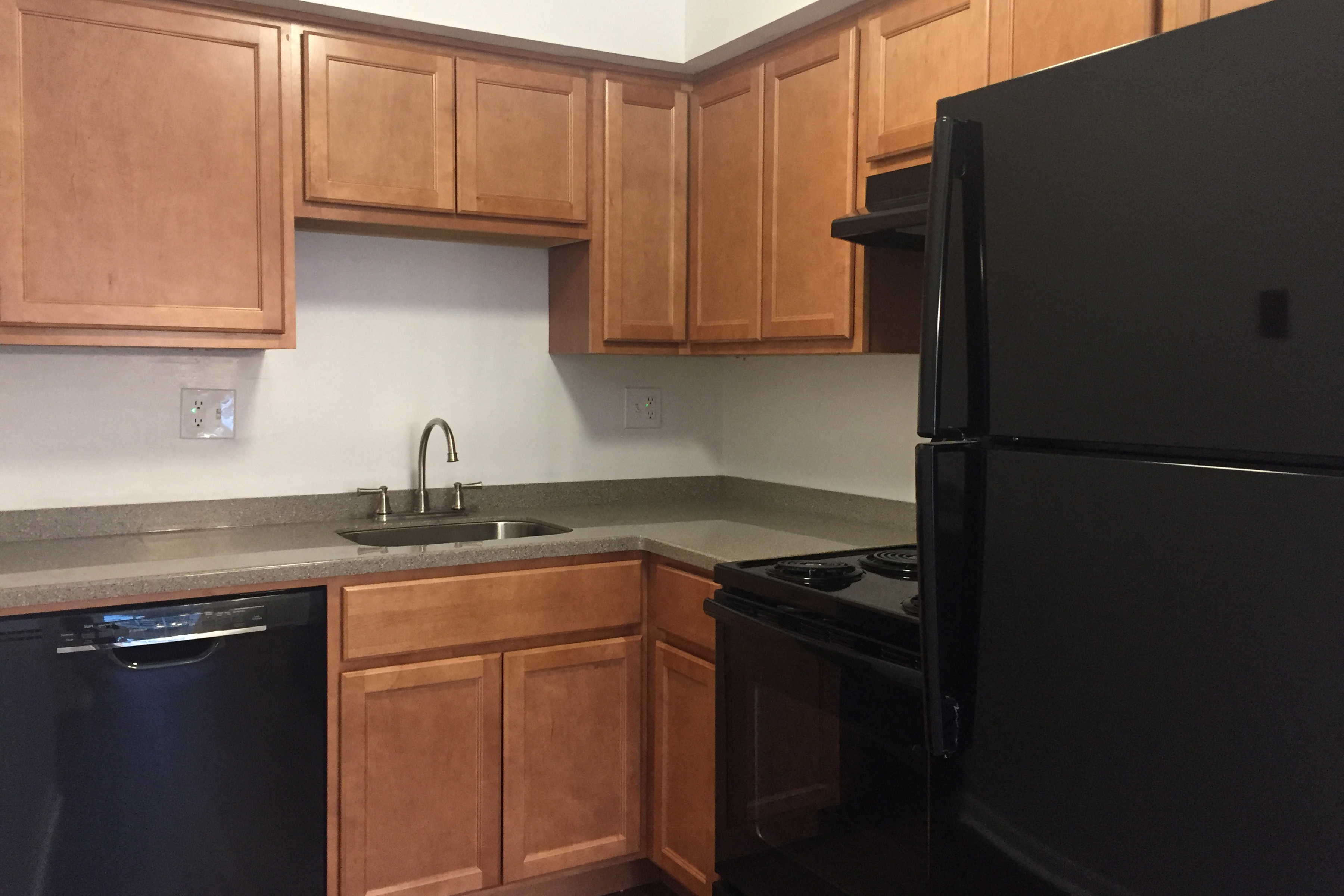 Updated Kitchens with black appliances at Walnut Creek Townhomes, Cincinnati, OH
