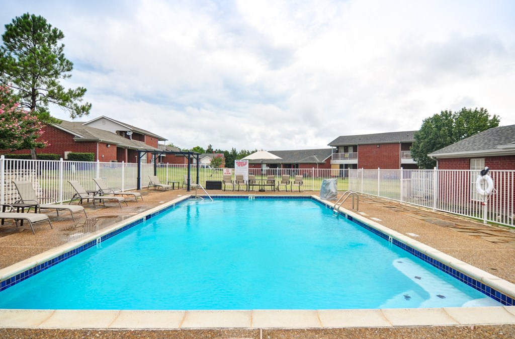the swimming pool at our apartments