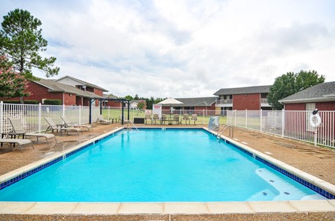 the swimming pool at our apartments