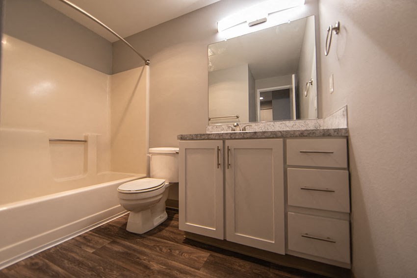 a bathroom with a toilet and a sink