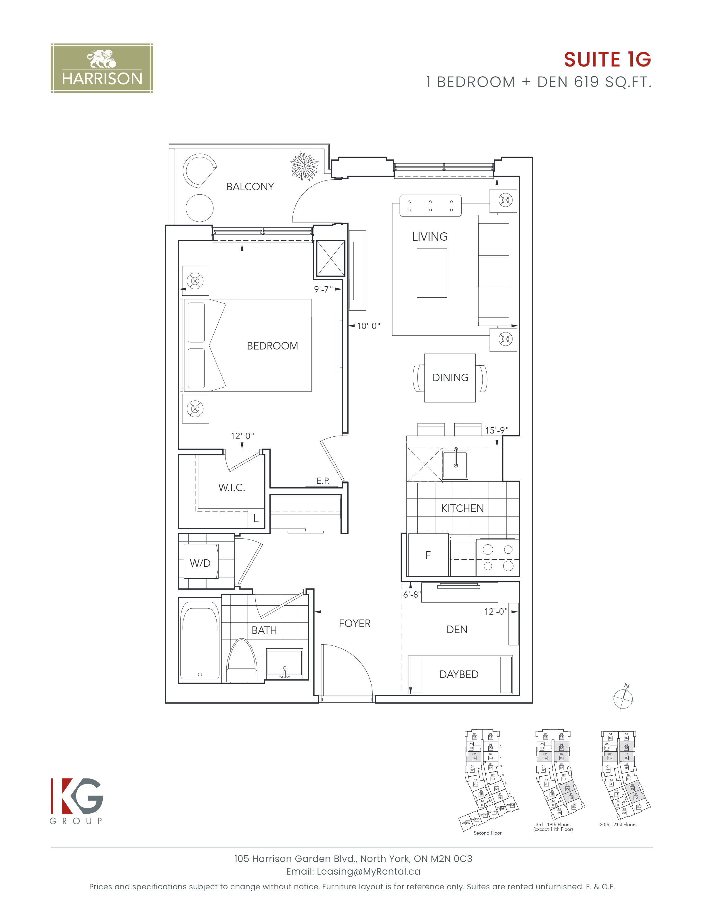 1 Bedroom + Den