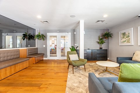 Lounge area at Valley and Bloom, New Jersey