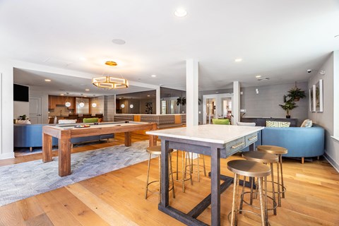 rooftop lounge area at Valley and Bloom, Montclair, 07042