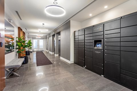 Package Receiving Lockers  at Valley and Bloom, Montclair