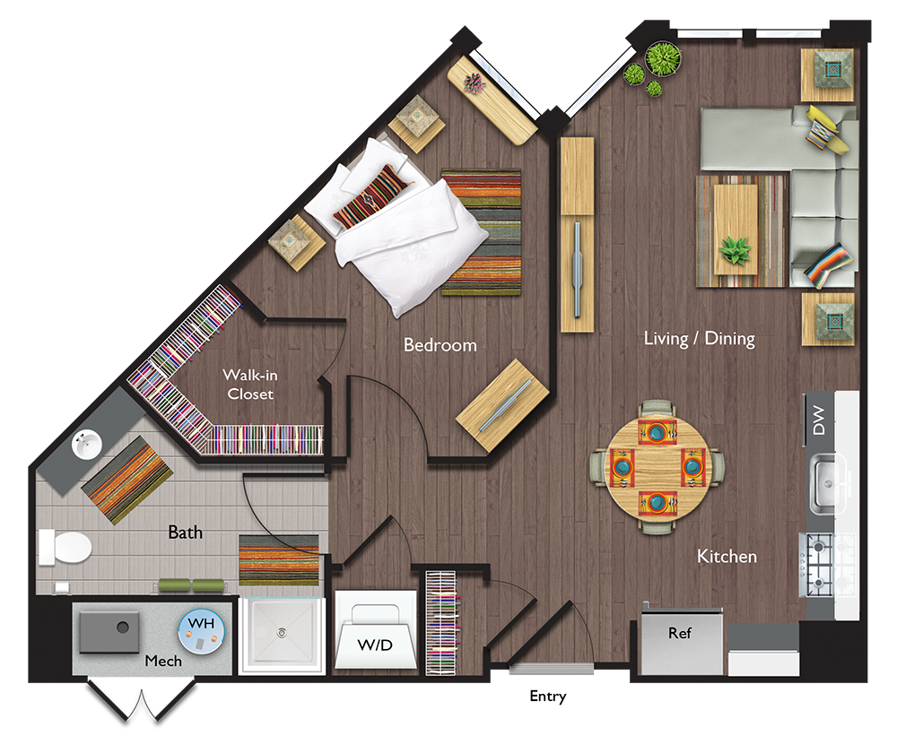 A3 Floor Plan at Valley and Bloom, Montclair, NJ, 07042
