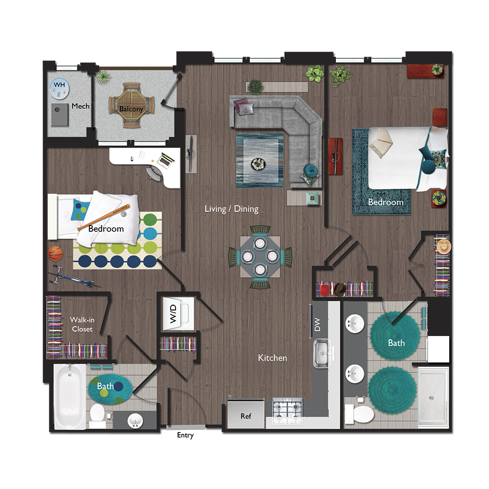 C5 Floor Plan at Valley and Bloom, Montclair, NJ