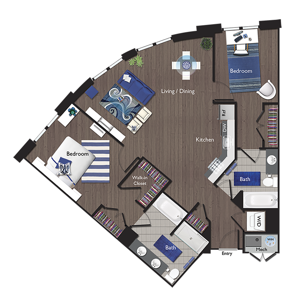 C9 Floor Plan at Valley and Bloom, Montclair