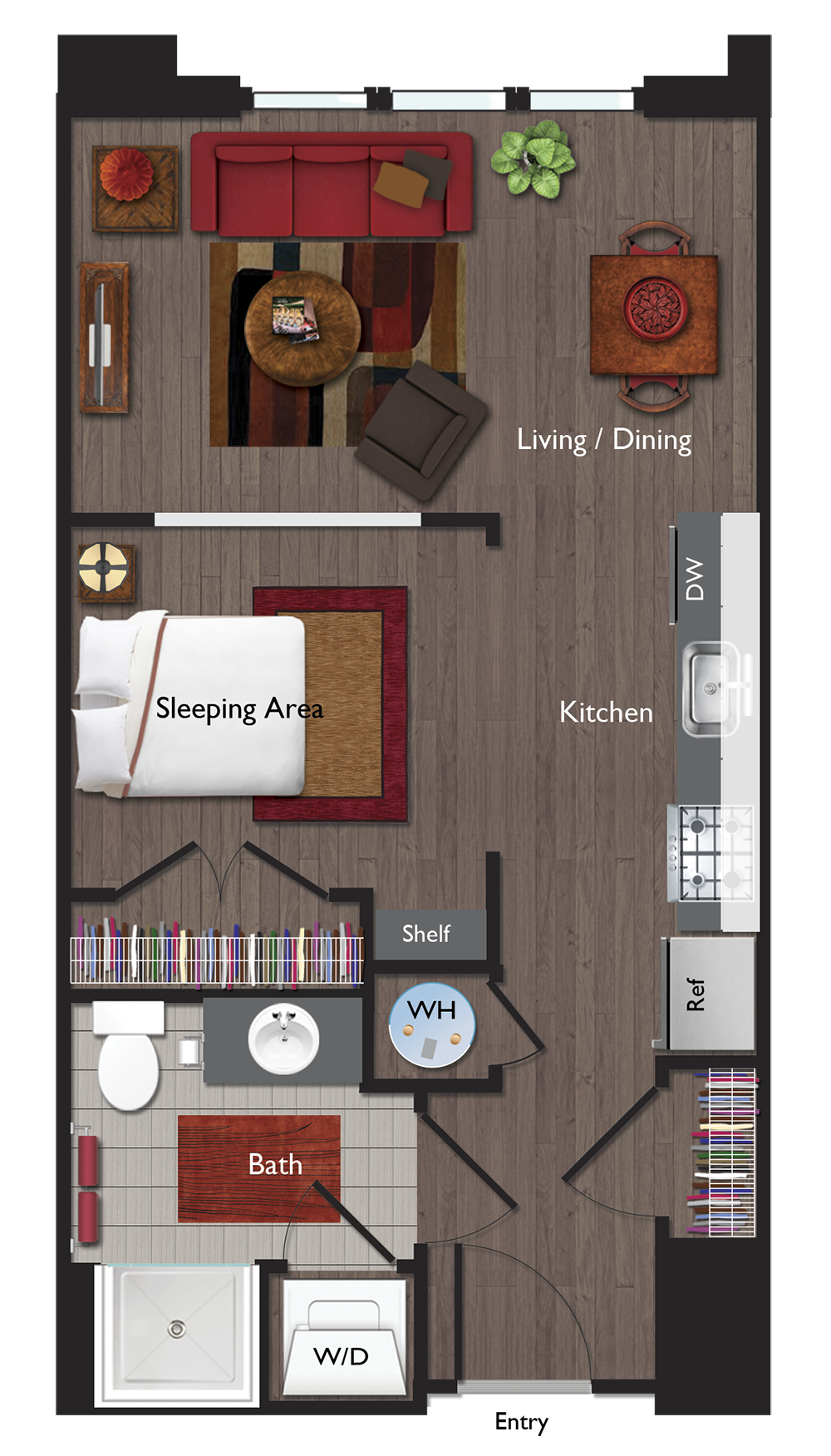 S1 Floor Plan at Valley and Bloom, Montclair, New Jersey